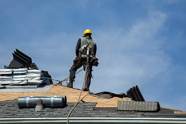 Professional Flat Roof Repair technician working in Parshall, ND